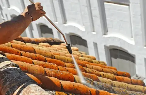 Nettoyage de toitures - Saint-Victor-la-Coste